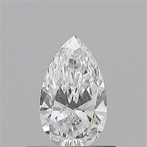 Picture of Natural Diamond 0.50 Carats, Pear with  Cut, D Color, VVS1 Clarity and Certified by GIA