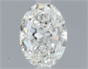 Natural Diamond 0.40 Carats, Oval with  Cut, H Color, VS1 Clarity and Certified by GIA