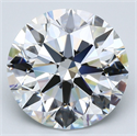 Natural Diamond 8.03 Carats, Round with Excellent Cut, E Color, VVS2 Clarity and Certified by GIA