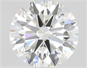 Natural Diamond 1.08 Carats, Round with Excellent Cut, H Color, VS1 Clarity and Certified by GIA