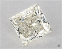 Natural Diamond 1.00 Carats, Princess with  Cut, L Color, VS1 Clarity and Certified by GIA