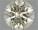 Natural Diamond 0.57 Carats, Round with Excellent Cut, L Color, SI2 Clarity and Certified by IGI