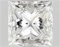 Natural Diamond 1.05 Carats, Princess with  Cut, E Color, VVS1 Clarity and Certified by GIA