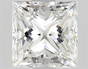 Picture of Natural Diamond 1.05 Carats, Princess with  Cut, E Color, VVS1 Clarity and Certified by GIA