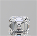 Natural Diamond 0.74 Carats, Asscher with  Cut, E Color, VS1 Clarity and Certified by GIA