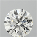 Natural Diamond 1.12 Carats, Round with Excellent Cut, G Color, I1 Clarity and Certified by GIA