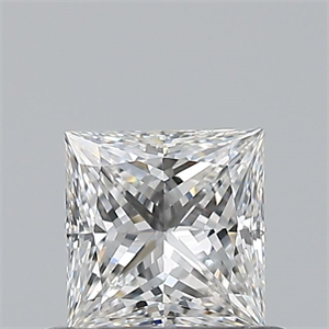 Foto Diamante Natural 0.54 quilates, Princesa , Color F, claridad VVS1 y certificado GIA de
