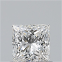 Natural Diamond 0.54 Carats, Princess with  Cut, F Color, VVS1 Clarity and Certified by GIA
