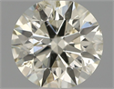 Natural Diamond 0.50 Carats, Round with Excellent Cut, L Color, SI2 Clarity and Certified by IGI