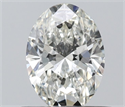 Natural Diamond 0.50 Carats, Oval with  Cut, H Color, VS1 Clarity and Certified by IGI