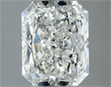 Natural Diamond 3.02 Carats, Radiant with  Cut, J Color, SI1 Clarity and Certified by GIA