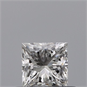 Natural Diamond 0.40 Carats, Princess with  Cut, E Color, VS1 Clarity and Certified by GIA
