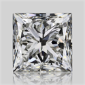 Natural Diamond 1.51 Carats, Princess with  Cut, I Color, VVS2 Clarity and Certified by GIA