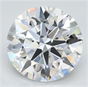 Lab Grown Diamond 3.40 Carats, Round with Ideal Cut, D Color, IF Clarity and Certified by IGI