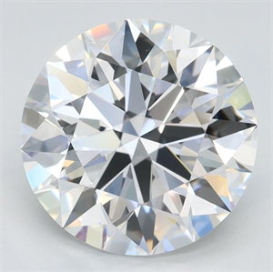 Picture of Lab Grown Diamond 3.40 Carats, Round with Ideal Cut, D Color, IF Clarity and Certified by IGI