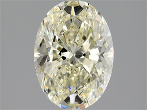 Picture of Natural Diamond 1.70 Carats, Oval with  Cut, L Color, SI2 Clarity and Certified by GIA