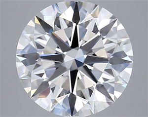 Picture of Lab Grown Diamond 4.01 Carats, Round with Ideal Cut, F Color, VVS1 Clarity and Certified by IGI