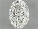 Natural Diamond 1.00 Carats, Oval with  Cut, J Color, VVS1 Clarity and Certified by GIA
