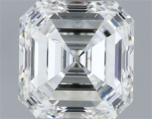 Picture of Natural Diamond 1.00 Carats, Asscher with  Cut, H Color, SI1 Clarity and Certified by IGI
