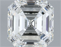 Natural Diamond 1.00 Carats, Asscher with  Cut, H Color, SI1 Clarity and Certified by IGI