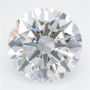 Picture of Lab Grown Diamond 3.72 Carats, Round with Excellent Cut, D Color, IF Clarity and Certified by GIA