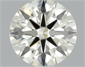 Natural Diamond 0.62 Carats, Round with Excellent Cut, N Color, VVS1 Clarity and Certified by GIA