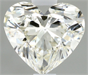 Natural Diamond 0.51 Carats, Heart with  Cut, I Color, VS2 Clarity and Certified by IGI