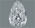 Natural Diamond 0.51 Carats, Pear with  Cut, E Color, VVS2 Clarity and Certified by GIA