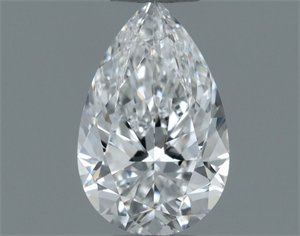 Picture of Natural Diamond 0.51 Carats, Pear with  Cut, E Color, VVS2 Clarity and Certified by GIA