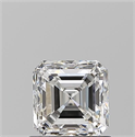 Diamante Natural 0.90 quilates, Asscher , Color F, claridad VS1 y certificado GIA