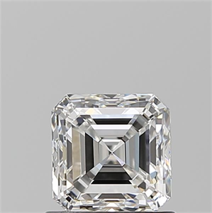 Foto Diamante Natural 0.90 quilates, Asscher , Color F, claridad VS1 y certificado GIA de