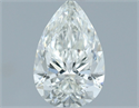 Natural Diamond 0.71 Carats, Pear with  Cut, H Color, SI1 Clarity and Certified by IGI
