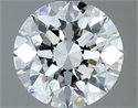 Natural Diamond 2.21 Carats, Round with Excellent Cut, F Color, VVS2 Clarity and Certified by GIA