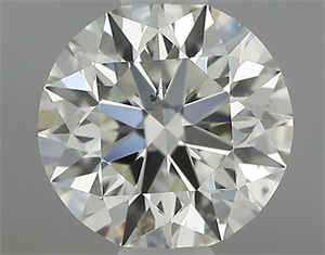 Foto Diamante Natural 0.53 quilates, Redondo , Color L, claridad SI1 y certificado GIA de