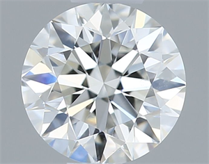 Picture of Natural Diamond 0.51 Carats, Round with Excellent Cut, G Color, VS2 Clarity and Certified by IGI