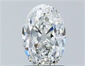 Natural Diamond 1.20 Carats, Oval with  Cut, G Color, VVS2 Clarity and Certified by GIA