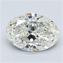 Diamante Natural 1.32 quilates, Ovalado , Color I, claridad SI1 y certificado GIA