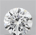Lab Grown Diamond 0.72 Carats, Round with Excellent Cut, D Color, VVS2 Clarity and Certified by IGI