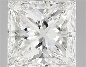 Picture of Natural Diamond 6.01 Carats, Princess with  Cut, G Color, VVS2 Clarity and Certified by IGI