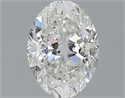 Natural Diamond 1.20 Carats, Oval with  Cut, H Color, SI2 Clarity and Certified by GIA