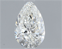 Natural Diamond 0.63 Carats, Pear with  Cut, F Color, IF Clarity and Certified by GIA