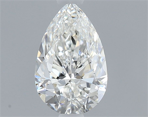 Picture of Natural Diamond 0.63 Carats, Pear with  Cut, F Color, IF Clarity and Certified by GIA