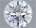 Lab Grown Diamond 1.03 Carats, Round with Excellent Cut, D Color, VVS2 Clarity and Certified by IGI