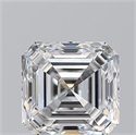 Natural Diamond 1.03 Carats, Asscher with  Cut, E Color, VS2 Clarity and Certified by GIA