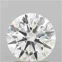 Lab Grown Diamond 2.45 Carats, Round with Ideal Cut, F Color, VS1 Clarity and Certified by IGI