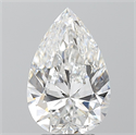 Natural Diamond 3.50 Carats, Pear with  Cut, D Color, SI1 Clarity and Certified by GIA