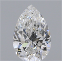 Natural Diamond 0.43 Carats, Pear with  Cut, F Color, VVS2 Clarity and Certified by GIA