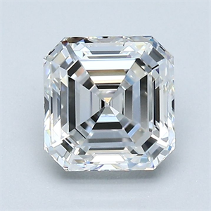 Picture of Natural Diamond 1.50 Carats, Asscher with  Cut, F Color, VS1 Clarity and Certified by GIA