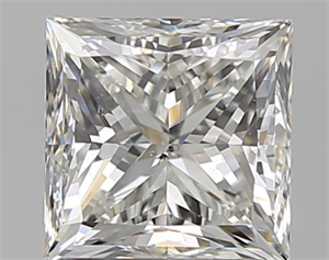 Foto Diamante Natural 1.50 quilates, Princesa , Color H, claridad SI1 y certificado GIA de