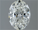Natural Diamond 1.50 Carats, Oval with  Cut, F Color, VS2 Clarity and Certified by IGI